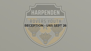 Reception - U6s Sept 26