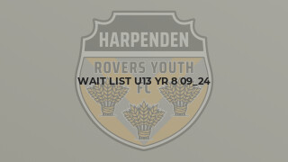 Wait List U13 Yr 8 09_24