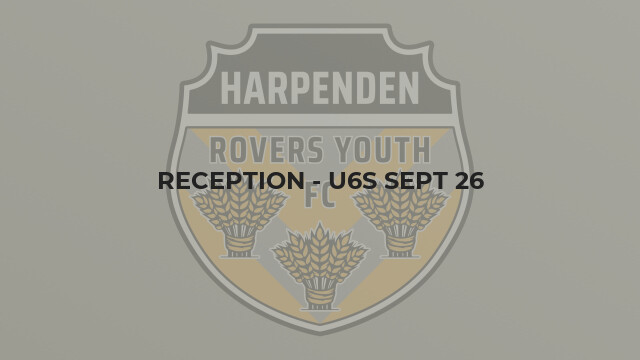 Reception - U6s Sept 26