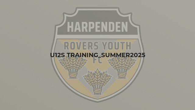 U12s Training_Summer2025
