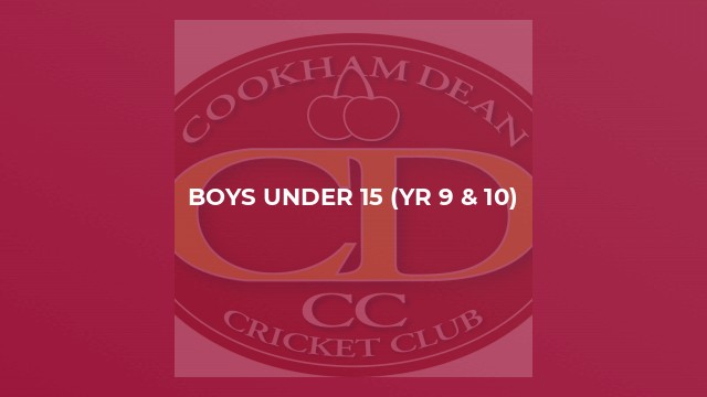 Boys Under 15 (Yr 9 & 10)