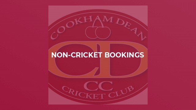 Non-Cricket bookings