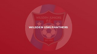 Wilsden U16s Panthers