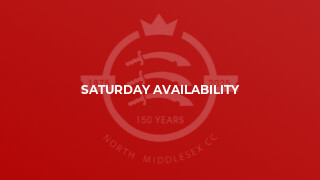 Saturday Availability