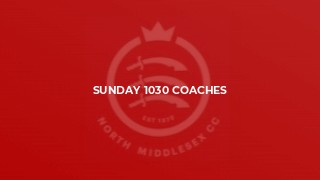 Sunday 1030 Coaches