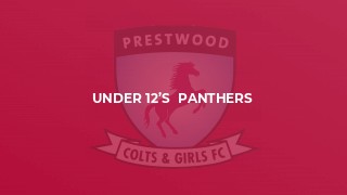 Under 12’s  Panthers