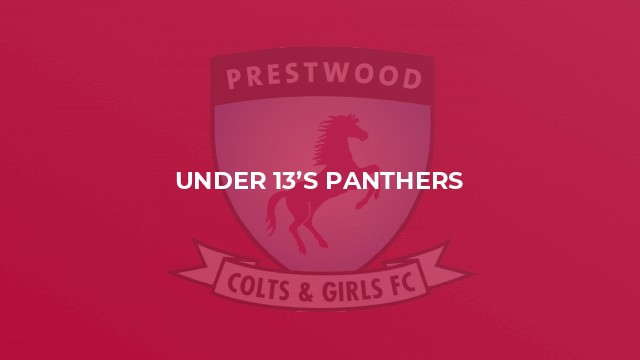 Under 13’s Panthers
