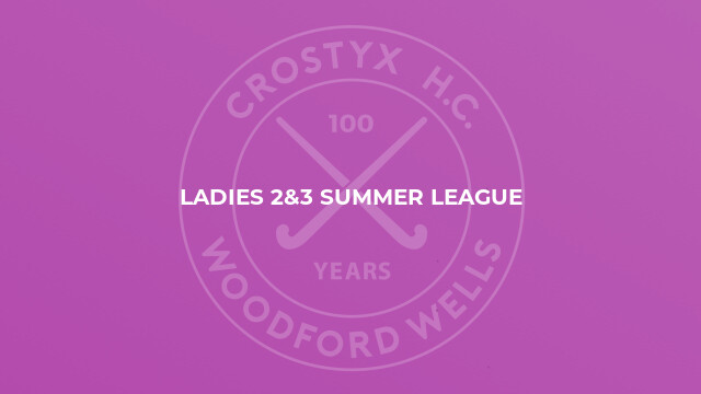 Ladies 2&3 Summer League