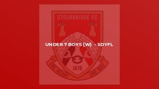 Under 7 Boys (W)  - SDYFL