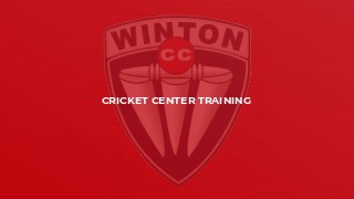 Cricket center Training