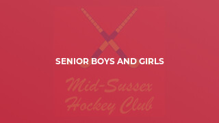 Senior Boys and Girls