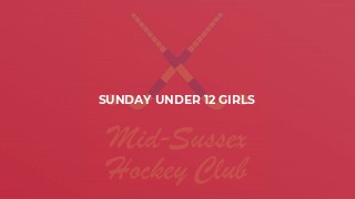 Sunday Under 12 Girls