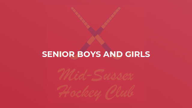 Senior Boys and Girls