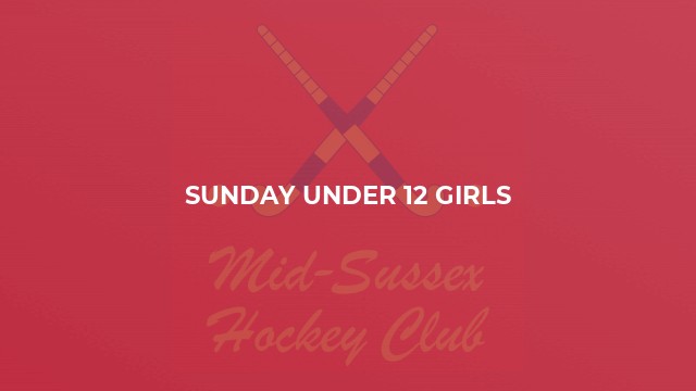 Sunday Under 12 Girls