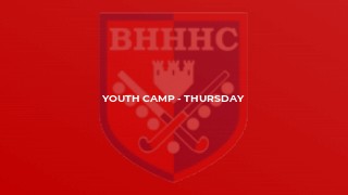 Youth Camp - Thursday