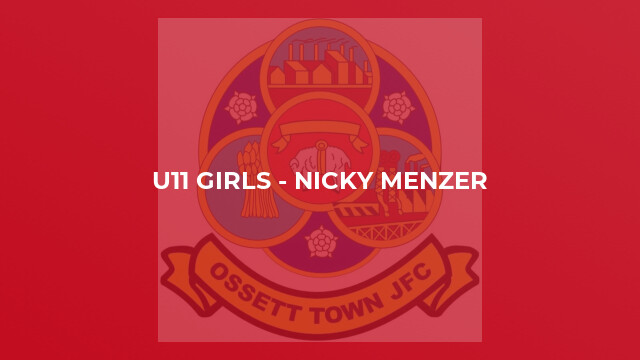 u11 Girls - Nicky Menzer