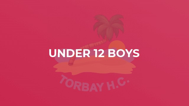 Under 12 Boys