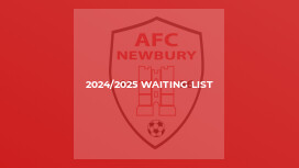 2024/2025 Waiting List