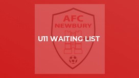 U11 Waiting List