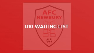 U10 Waiting List