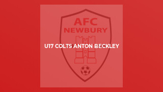 U17 Colts Anton Beckley