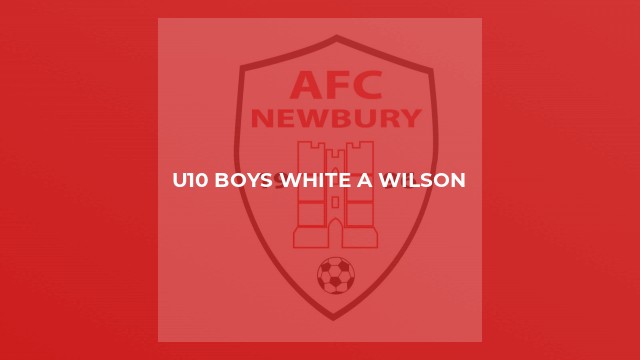 U10 Boys White A Wilson