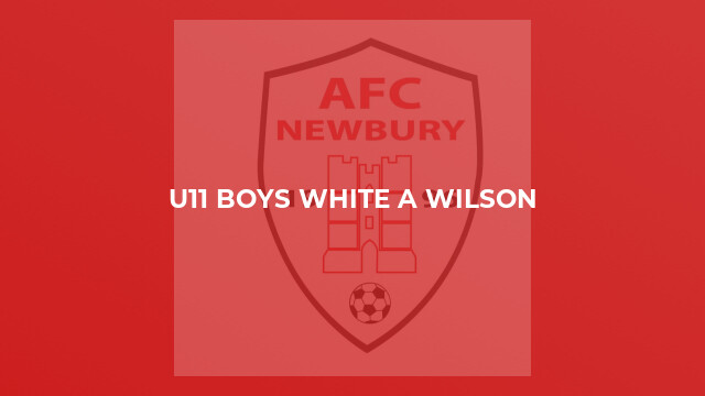 U11 Boys White A Wilson