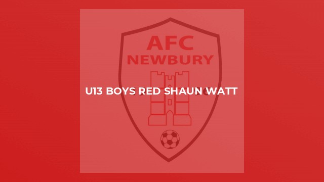 U13 Boys Red Shaun Watt