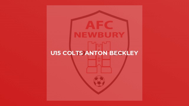 U15 Colts Anton Beckley