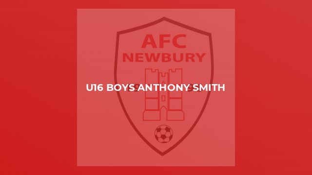 U16 Boys Anthony Smith