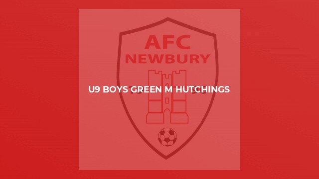 U9 Boys Green M Hutchings