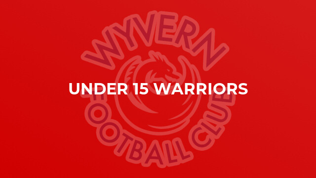 Under 15 Warriors