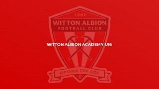Witton Albion Academy U16