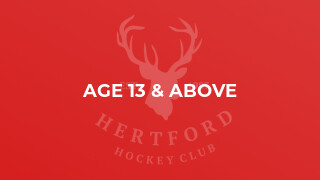 Age 13 & Above