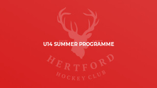 U14 Summer Programme