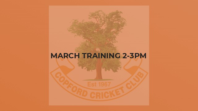 March Training 2-3pm