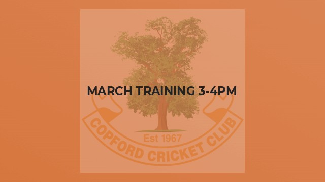 March Training 3-4pm