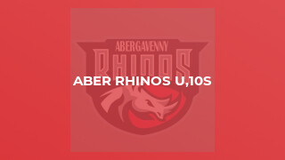 Aber Rhinos u,10s