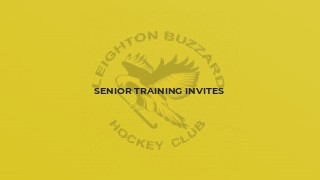 Senior Training Invites