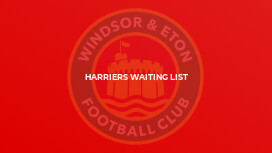 HARRIERS WAITING LIST
