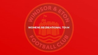 Womens Recreational Team