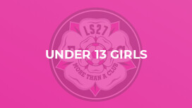 Under 13 Girls