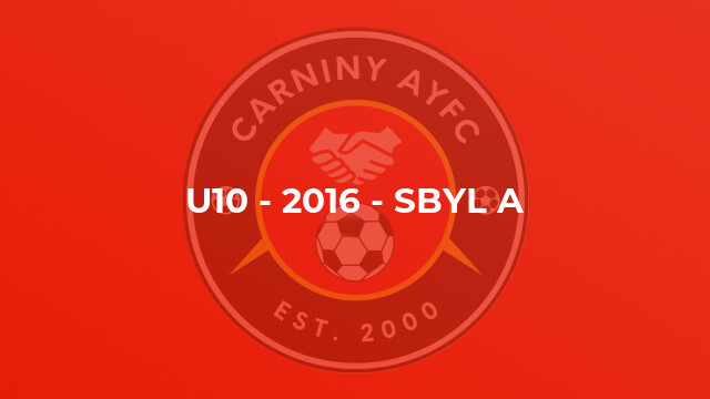 U10 - 2016 - SBYL A
