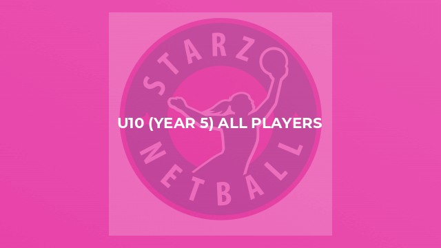 U10 (Year 5) All Players