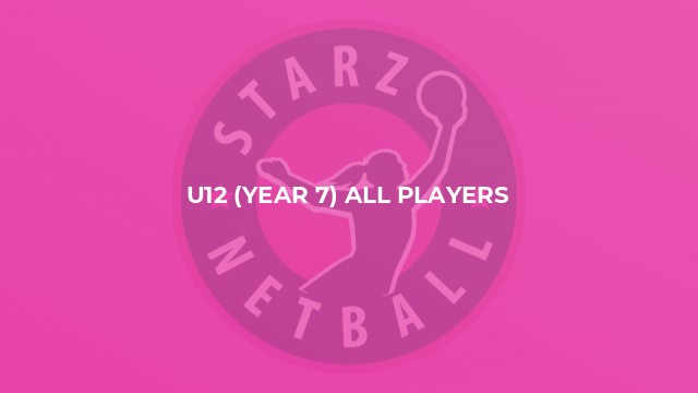 U12 (Year 7) All Players