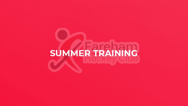 Summer training
