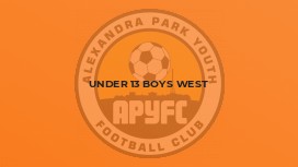 Under 13 Boys West