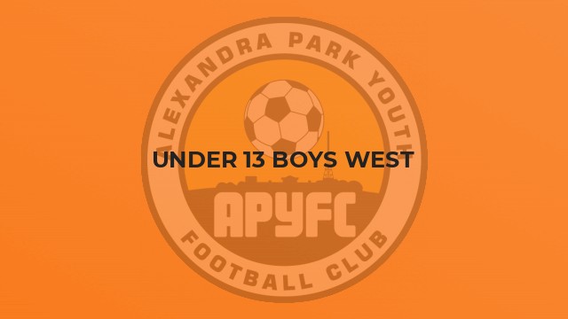 Under 13 Boys West