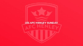 U13 AFC Henley Sunday