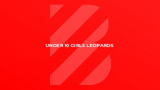 Under 10 Girls Leopards